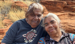 Marlene and Helen out at the retreat.